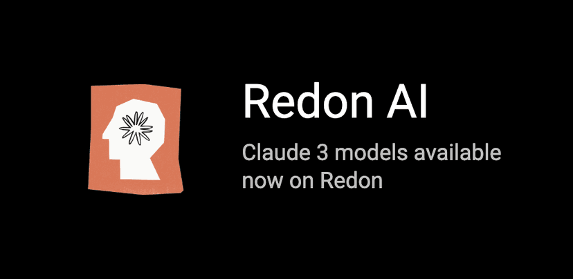 Claude 3 models available now on Redon, Try for Free
